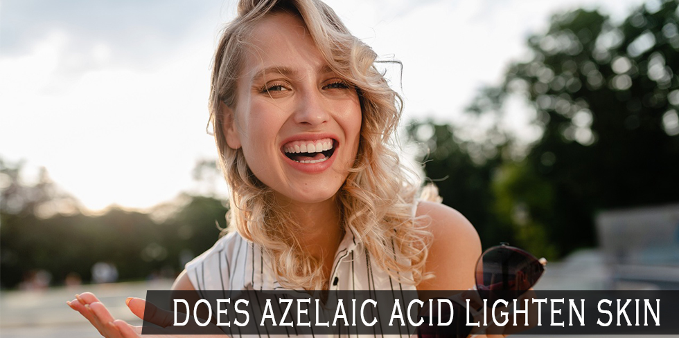 Azelaic acid that lightens skin