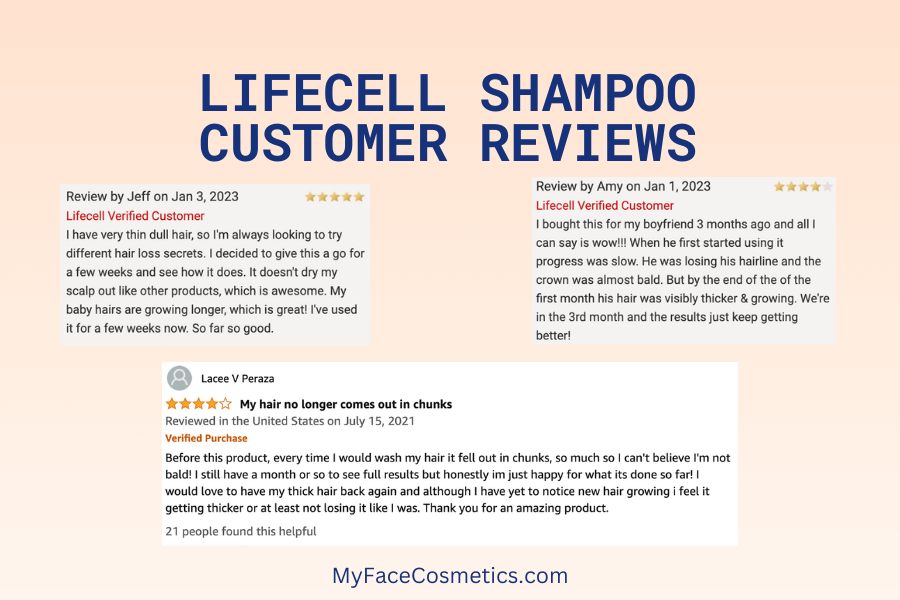 Lifecell Shampoo customer reviews